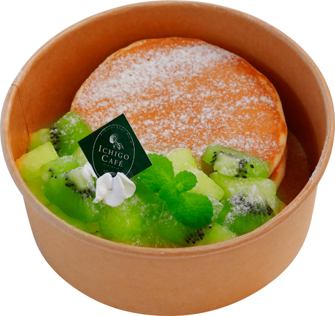 パンケーキと果物